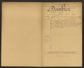 2 vues Dambier, Marcel Martin, né le 21 février 1892.